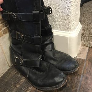 Black Biker Boots